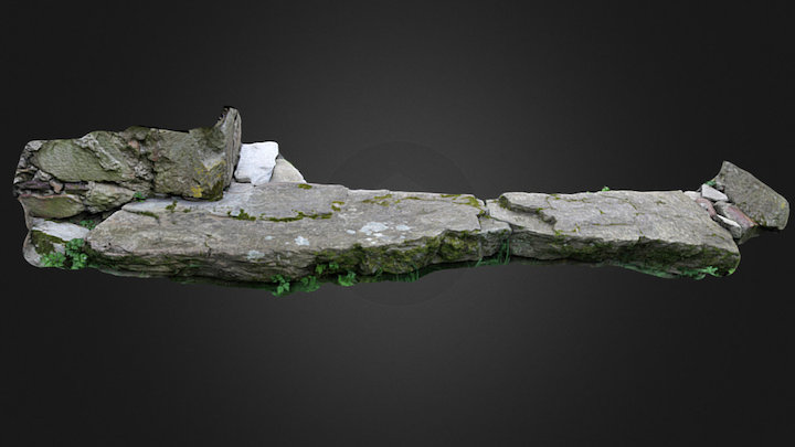 Kilmolash ogham stone (I-WAT-032) 3D Model