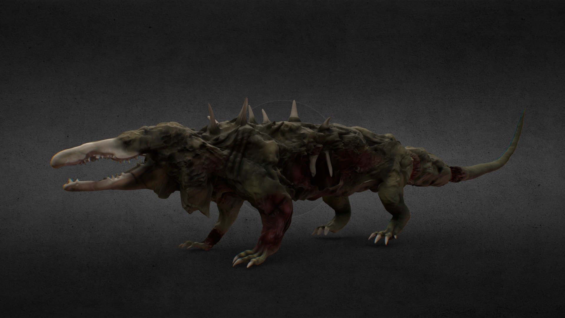 SCP-682 Reptile - 3D model by shuripusta (@shuripusta) [256d948]