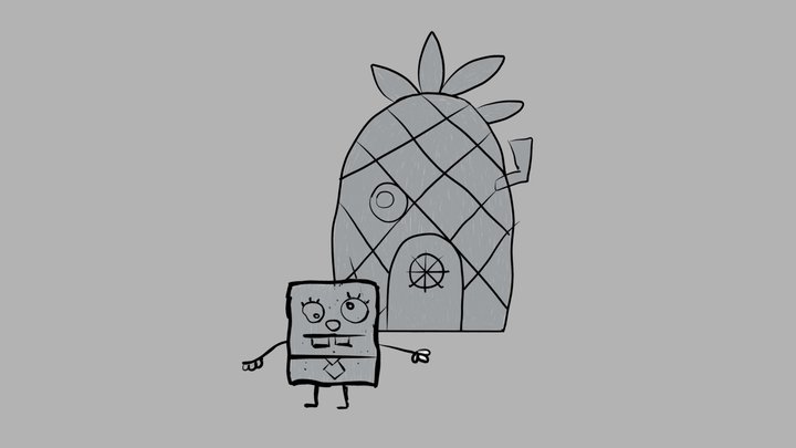 DoodleBob 3D Model