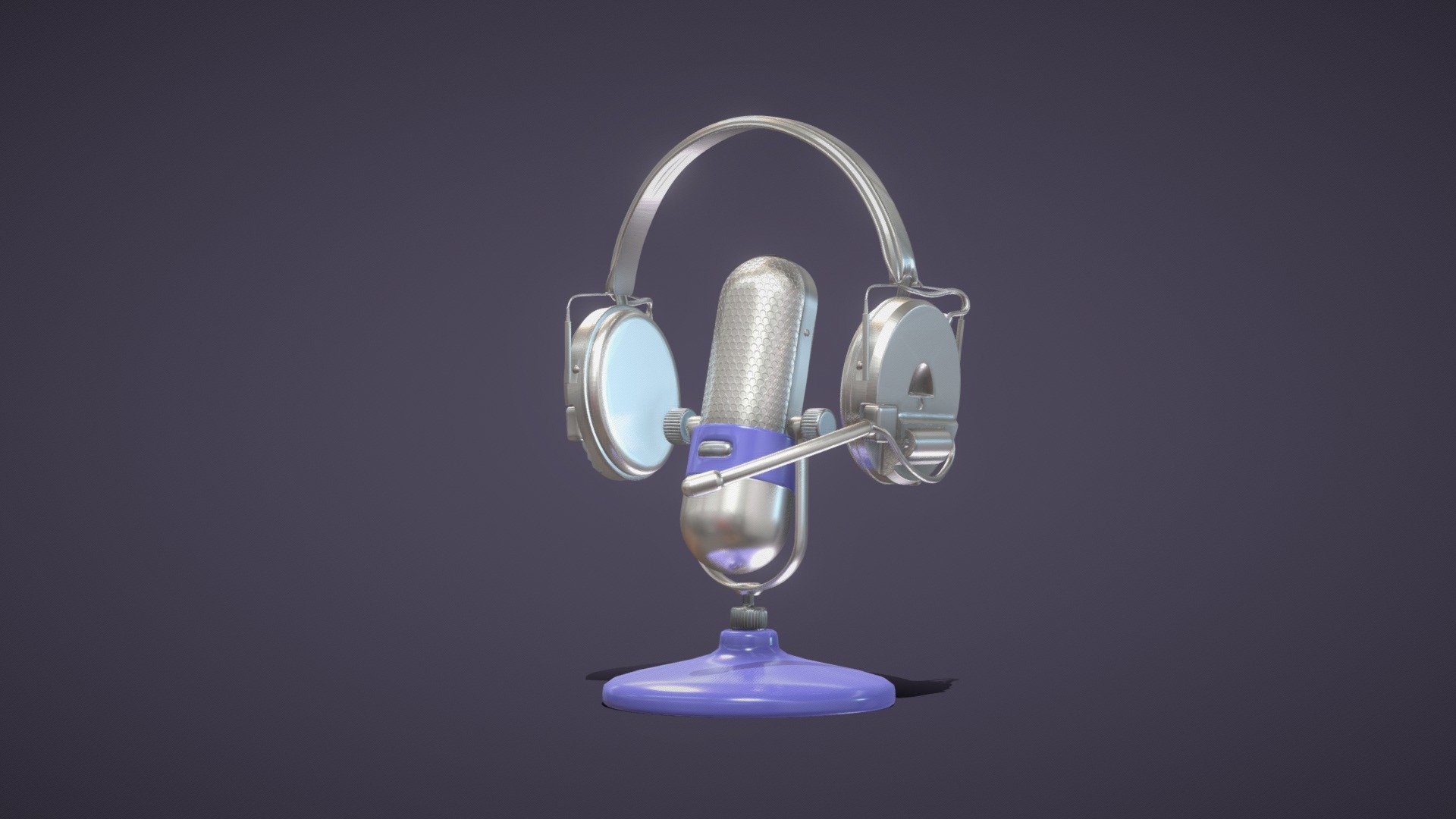 Headphones And Microphone 3D Model 3D model by tkkjee tkkjee cde1323