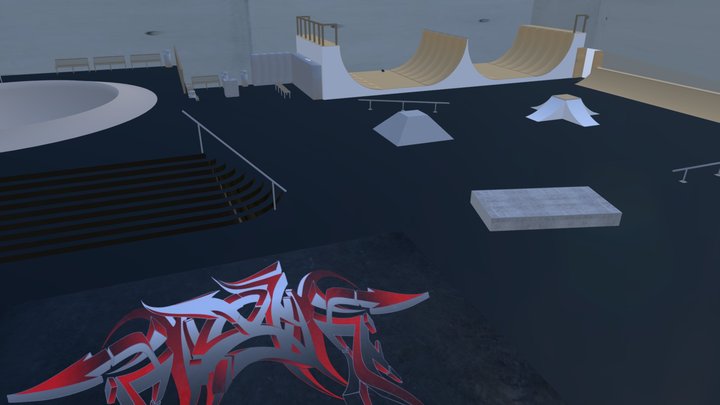 VR SkatePark 3D Model