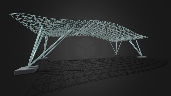 Concept Space Frame 3D Model