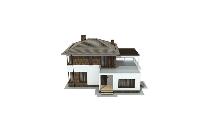 Проект дома М95-18 3D Model