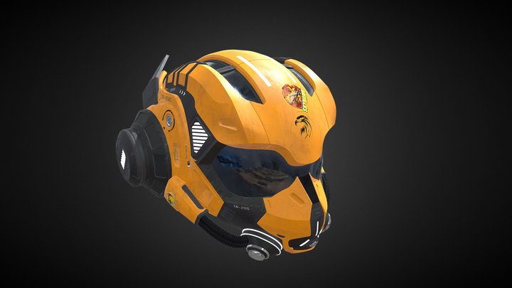 pilot helmet 3D Model
