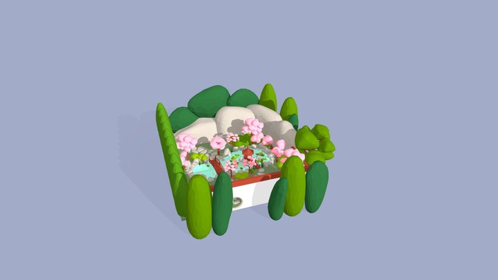 Spring Dream Garden 3D Model