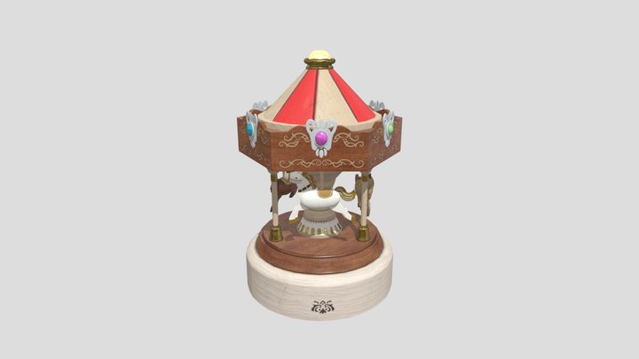Carousel Music Box 3D Model