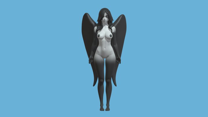 Anime_girl_angel 3D Model