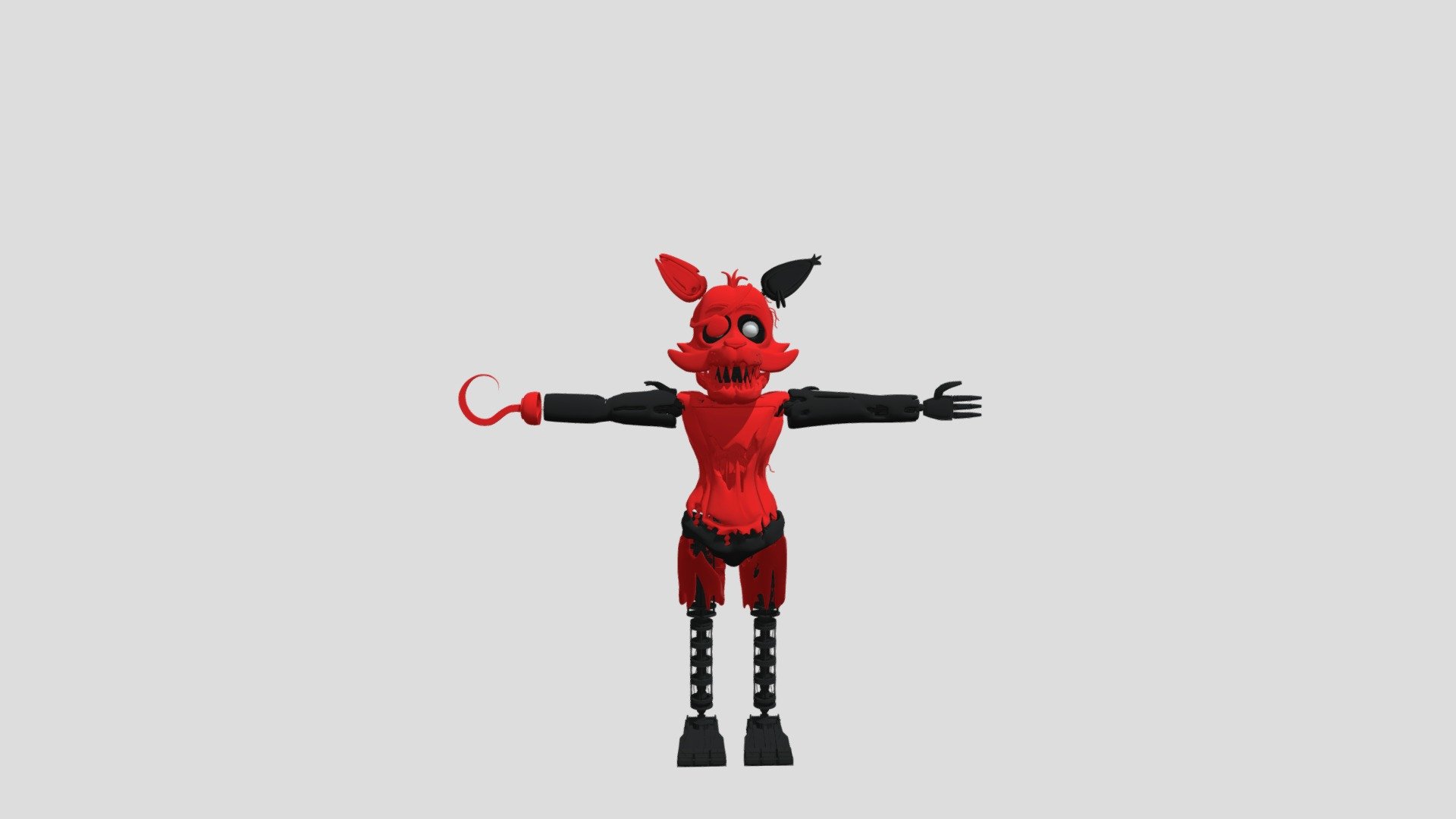 Five nights at freddy's plus foxy - Download Free 3D model by dwall8611 ...