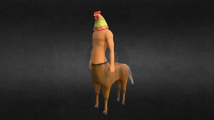 checken head centaur 3D Model