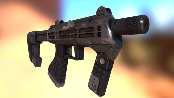 Halo 3 SMG Restoration 3D Model