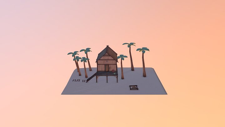 Cabin house 3D Model
