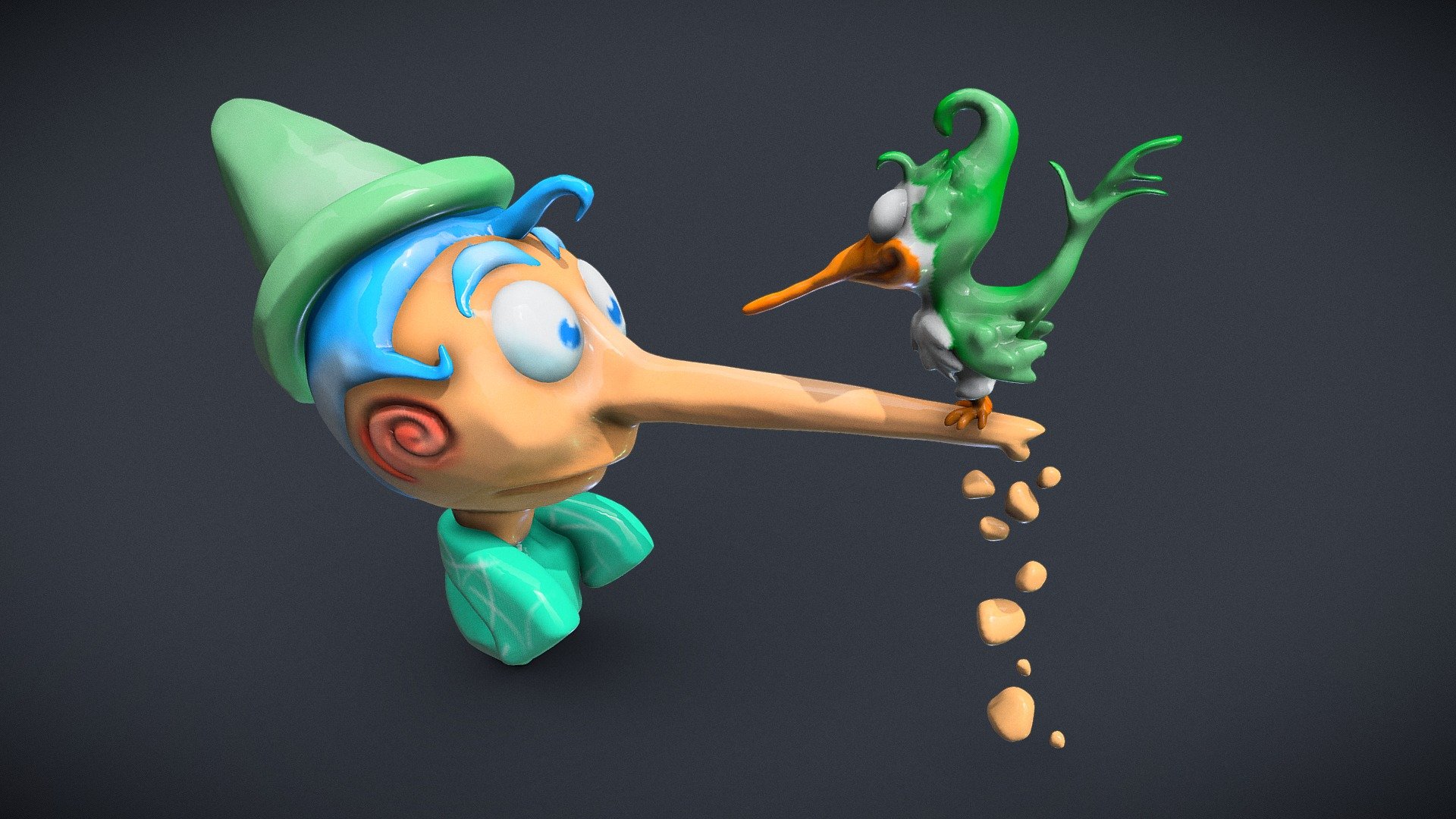Pinocchio - 3D model by Korax254 (@Tonifo254) [cdec5cc] - Sketchfab
