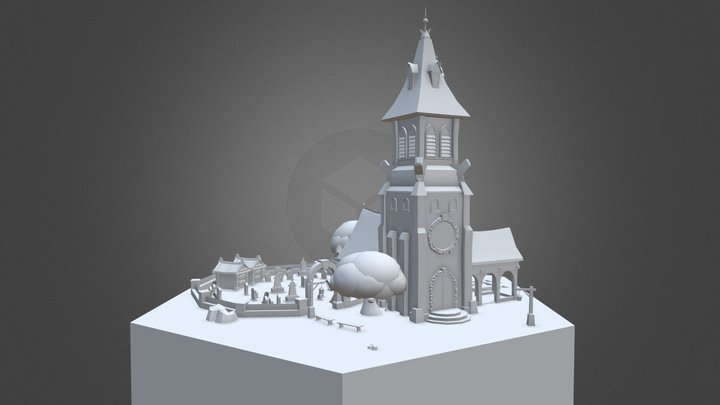 Quest of Kings - LowPoly- Church 3D Model
