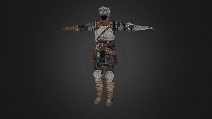 Knight Set Dark Souls 1 - PS1 Style