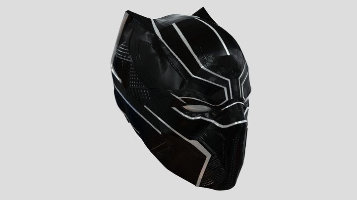 Black Panther helmet 3D Model