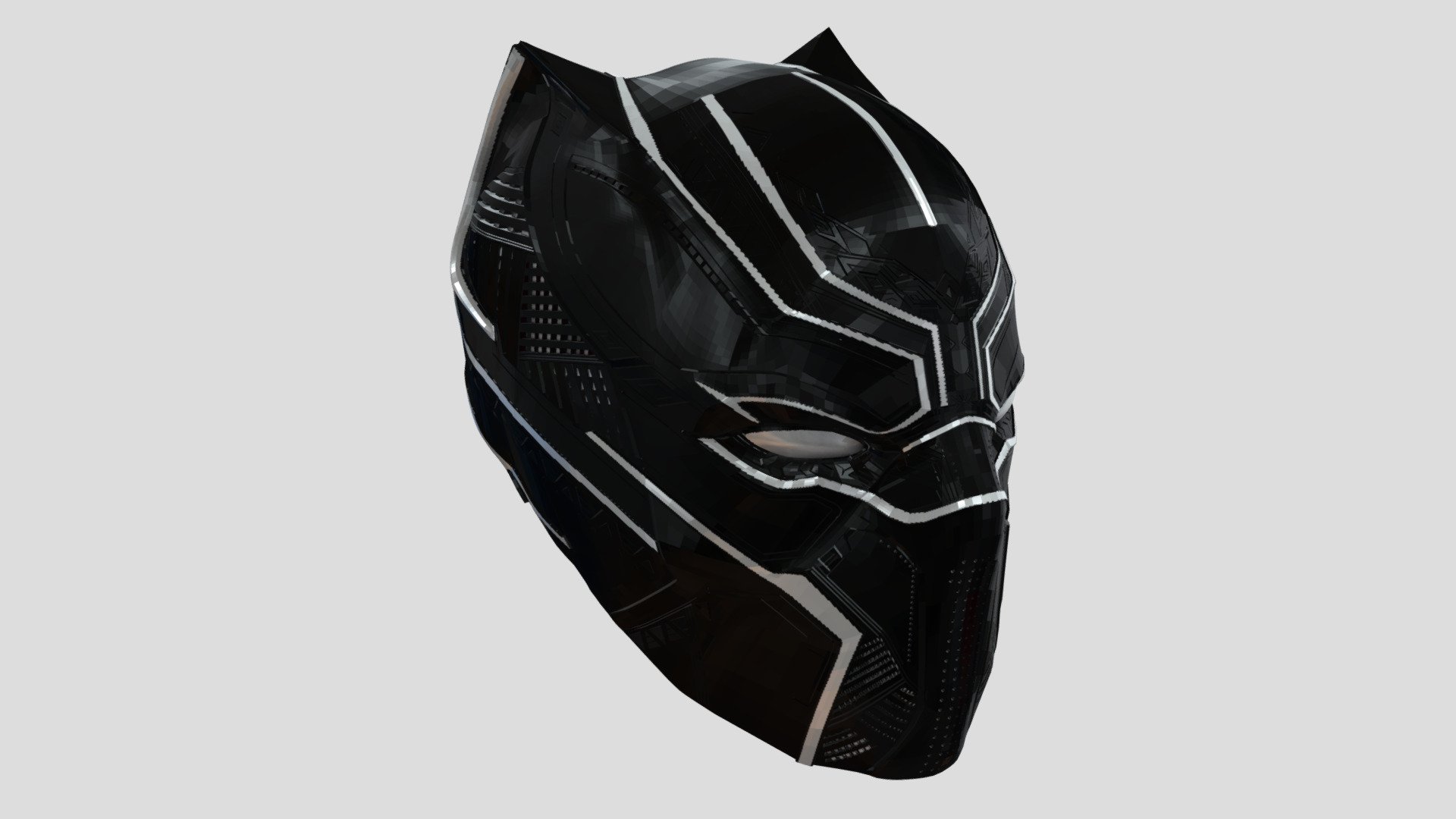 Black Panther helmet - Download Free 3D model by atomicwest (@atomicwest)  [cdee410]