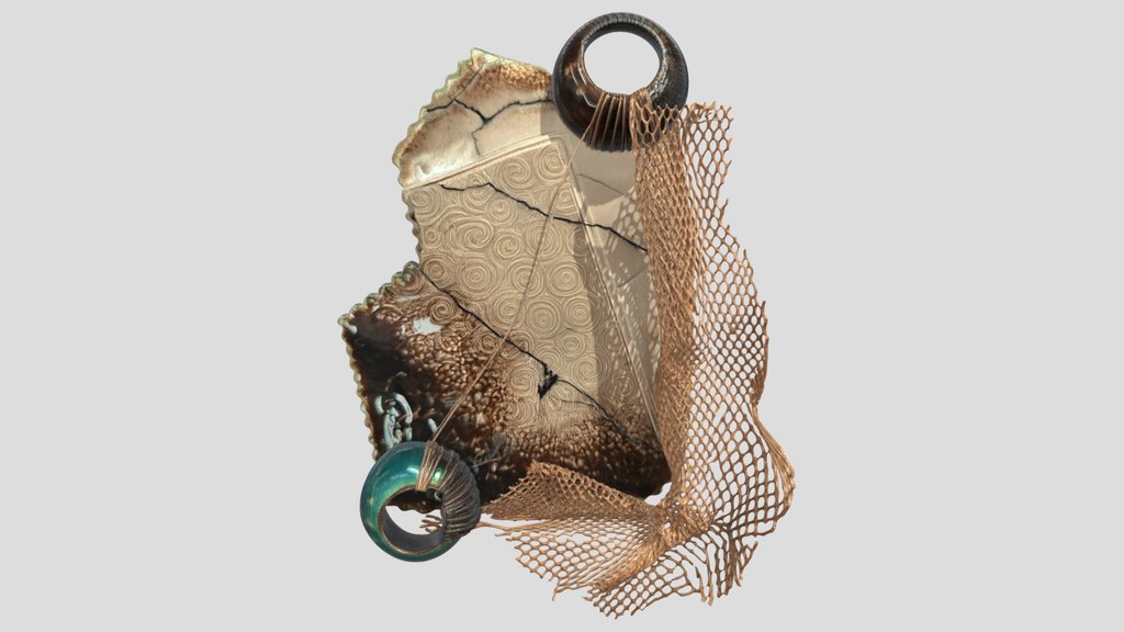 Colored Enamel on Formed Copper