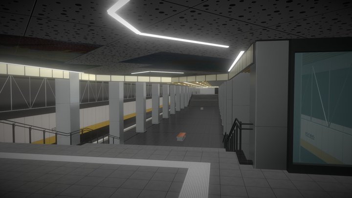 Kosino (Moscow metro station) 3D Model