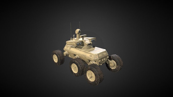 XM1219 Armed Robotic Vehicle 3D Model