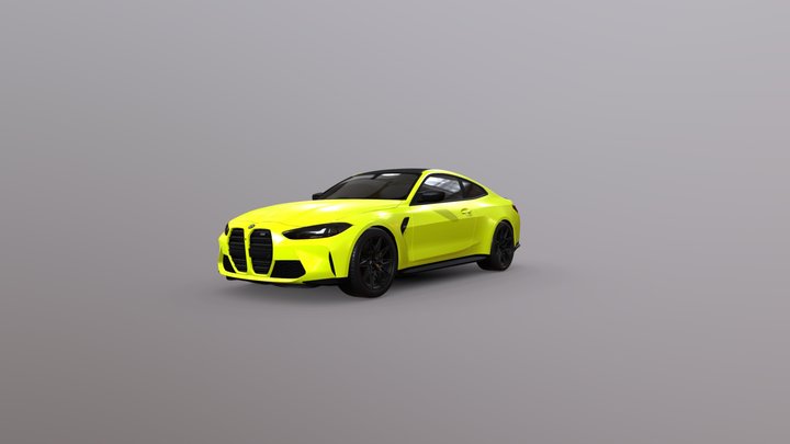 2021 BMW M4 Coupe Competition 3D Model
