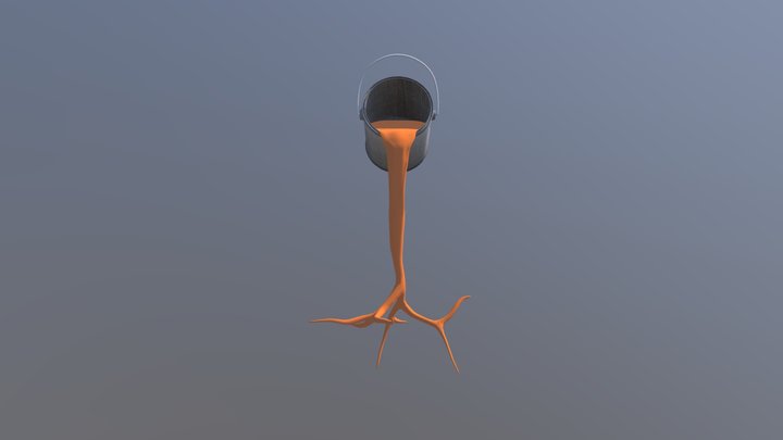 Paint Tree 3D Model
