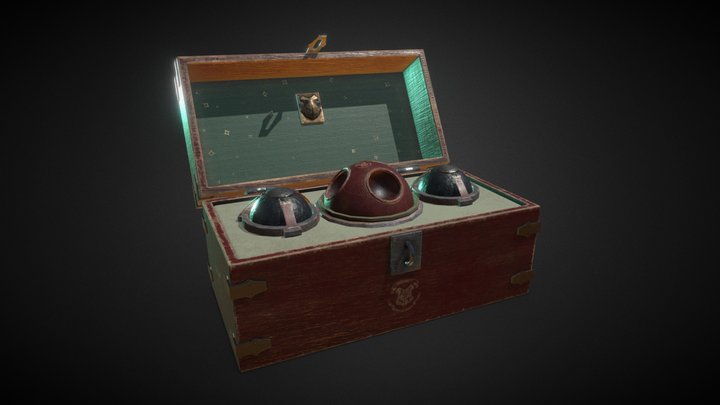 Quidditch Storage Chest 3D Model