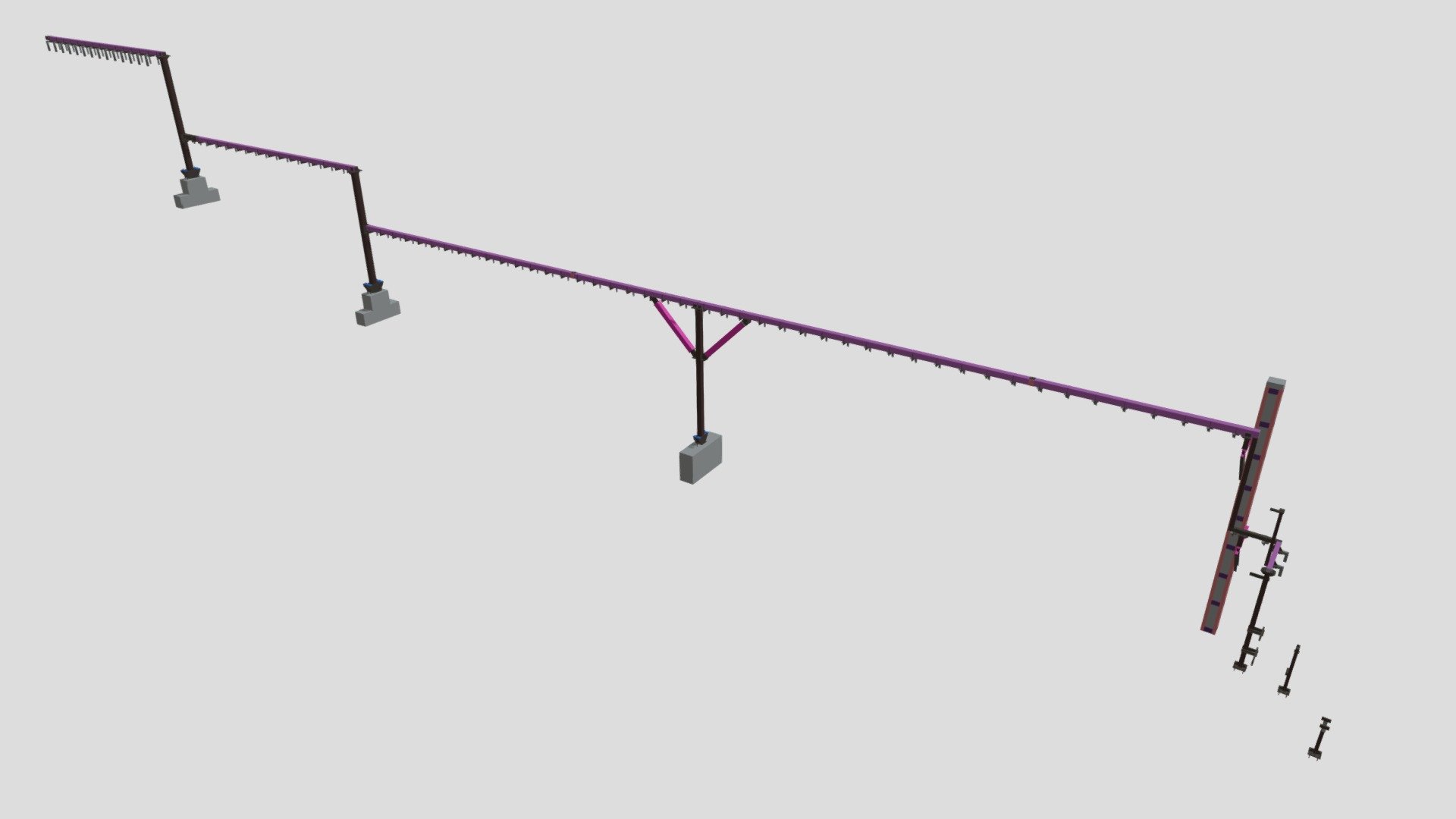 Cable overpass