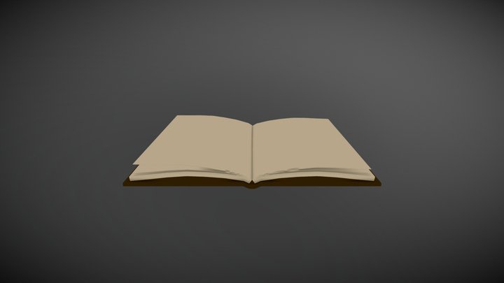 Open Book 3D Model