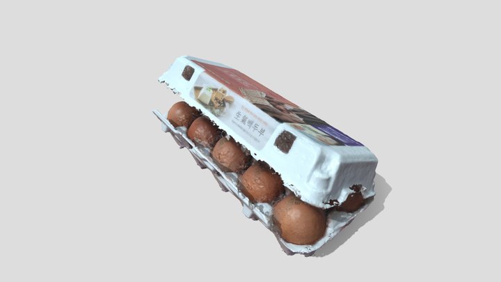 egg within box 3D Model