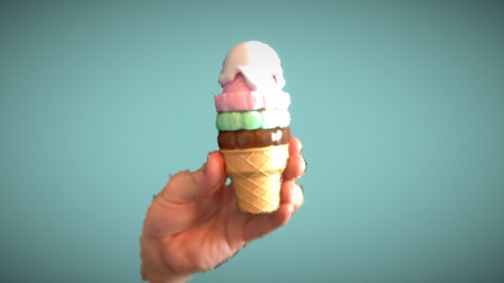 Plastic Ice Cream 3D Model