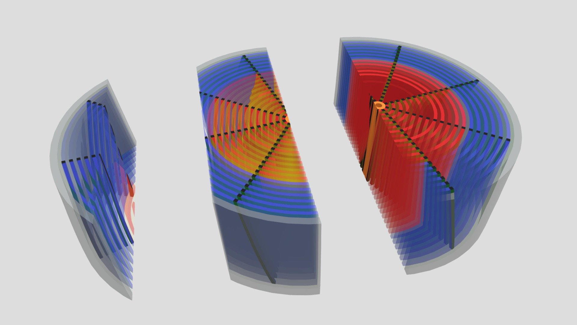 Wood grain structure study 3 (disk)