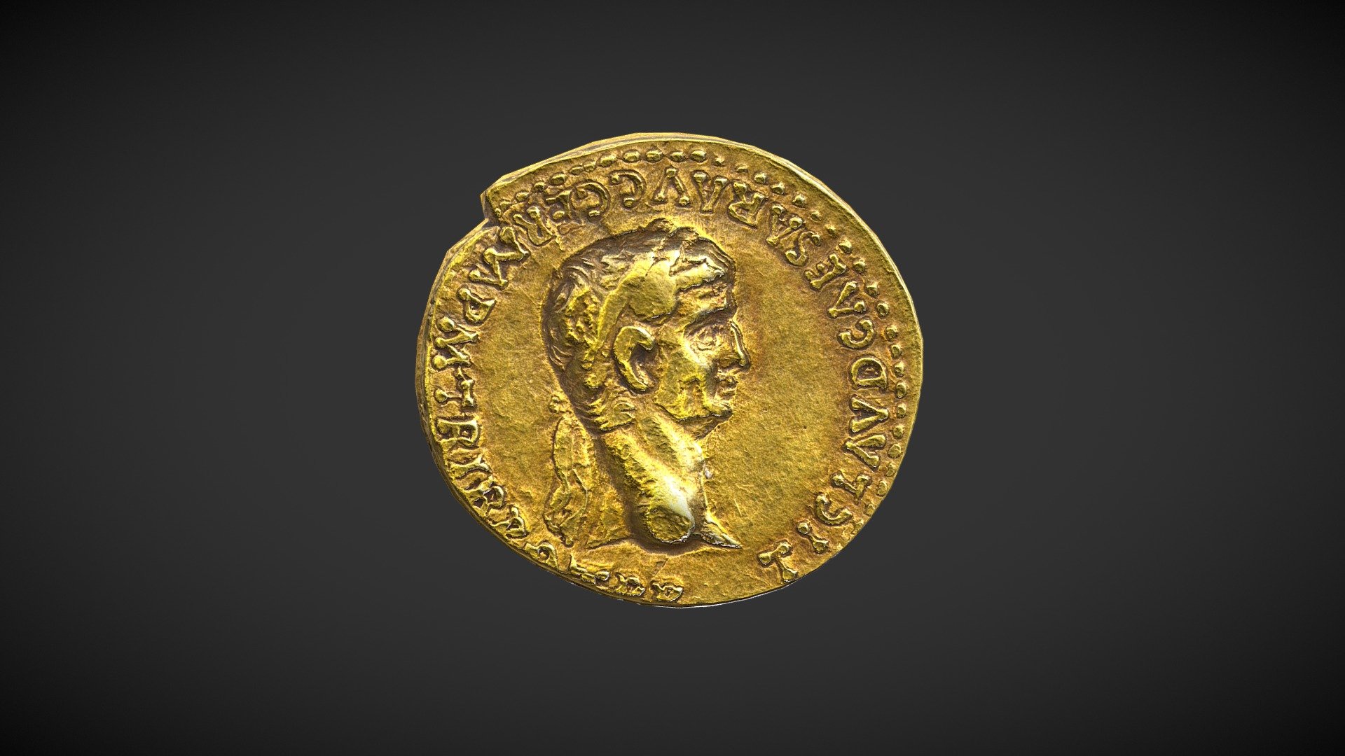 Aureus de Claude — Sketchfab embed 3D viewer