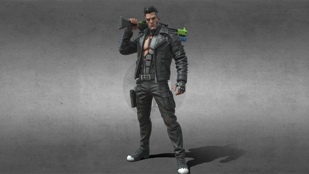 Cyberpunk Character 3d Model