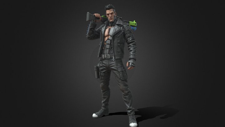 Cyberpunk Character 3d Model – Modello 3D gratuito STL