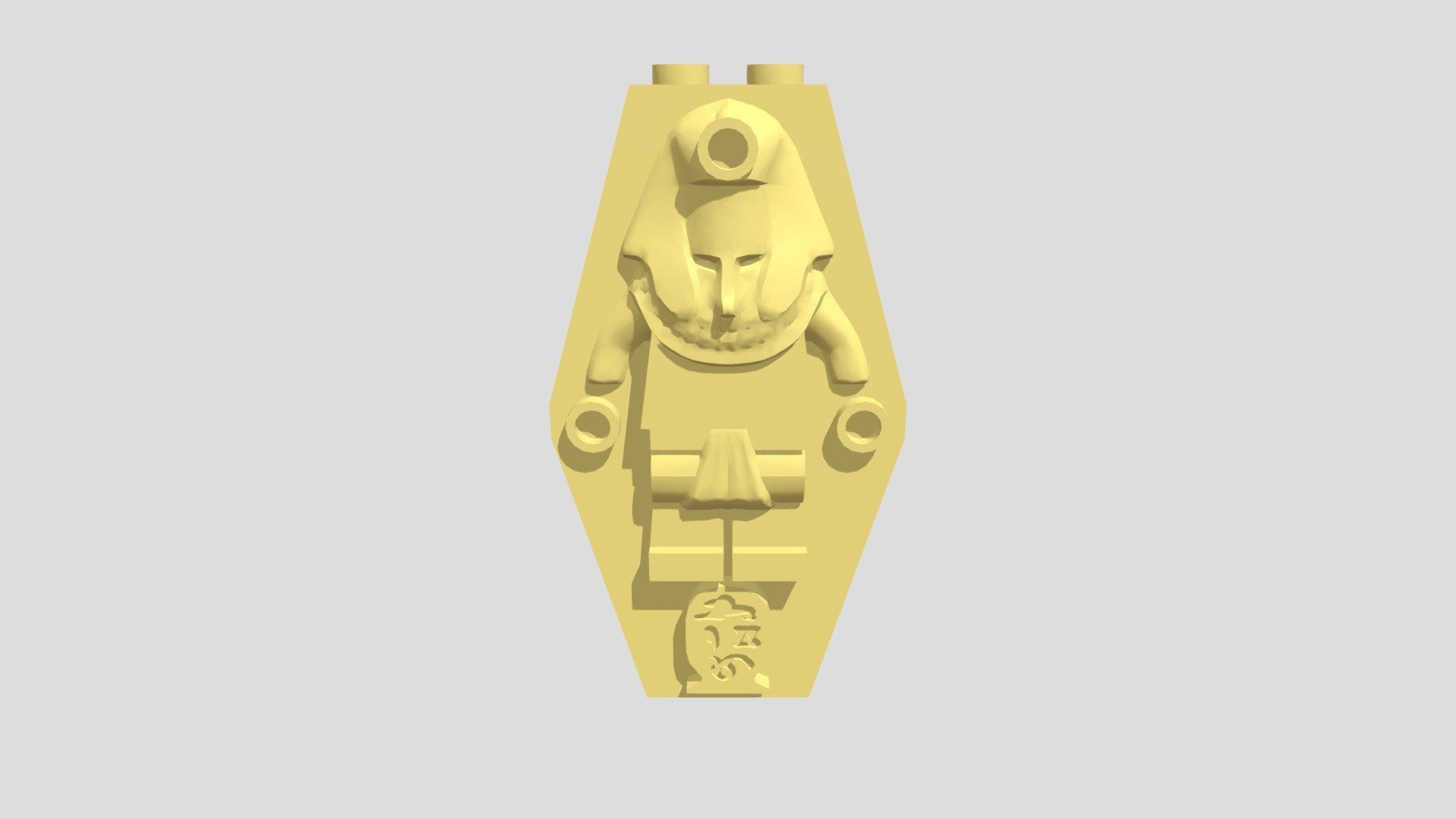 Container, Coffin Lid with Mummy Relief Plain