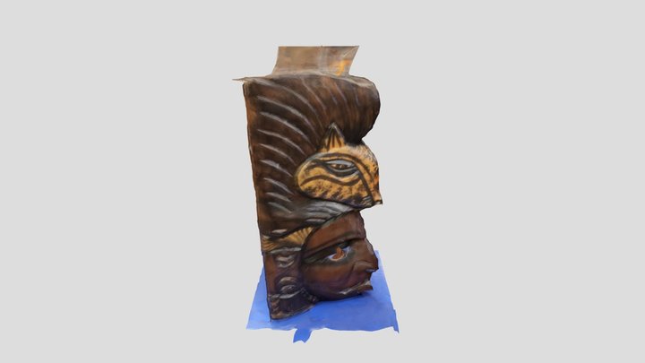 Mask 2 cropped 3D Model
