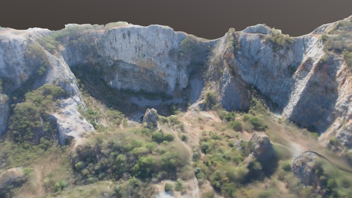 An Abandoned Limestone Quarry (Quarry G) 3D Model