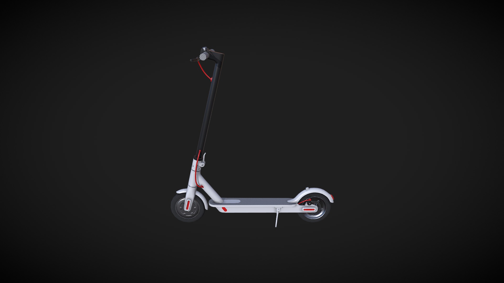 3D model Xiaomi Mijia Electric Scooter - This is a 3D model of the Xiaomi Mijia Electric Scooter. The 3D model is about a small white scooter.