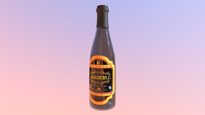UNFEA Wine Bottle 3D Model