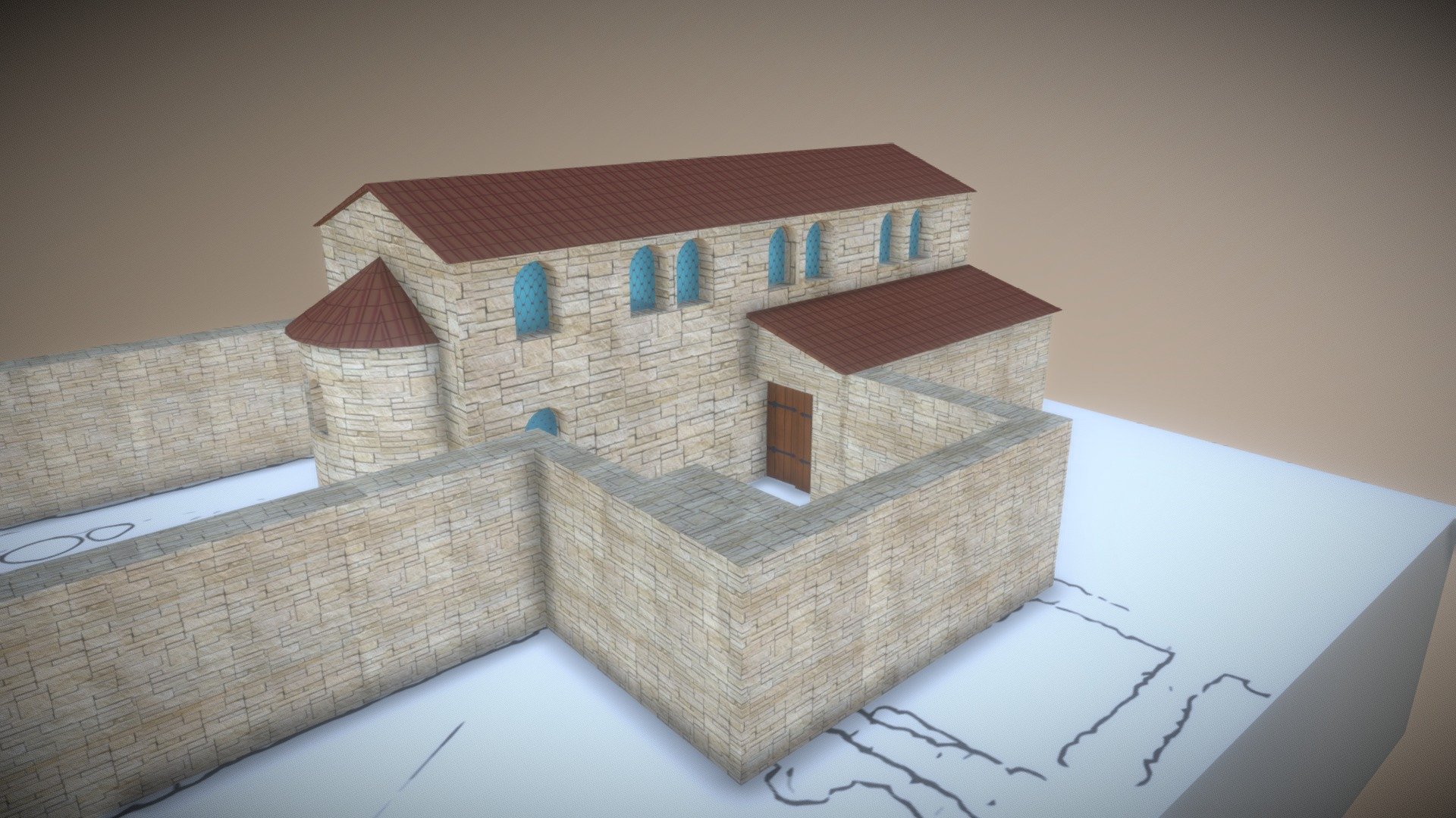 Underground Basilica, XIII c AC, Chersonesus — Sketchfab embed 3D viewer
