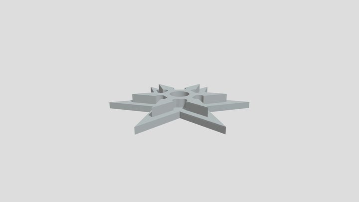 Shuriken Design 3D Model