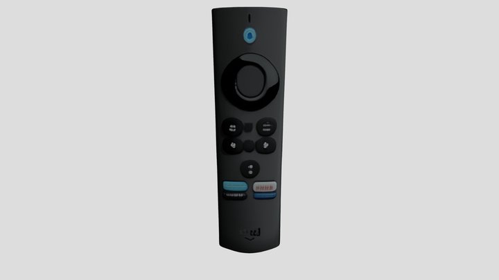 TV Remote 3D Model