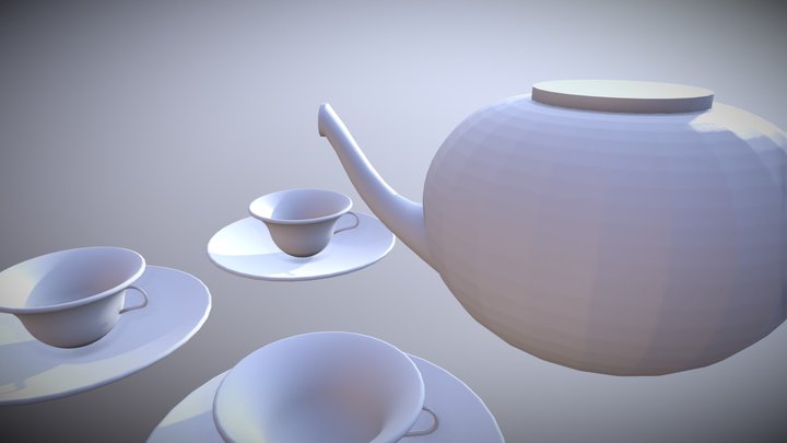 Cup+set 3D Model