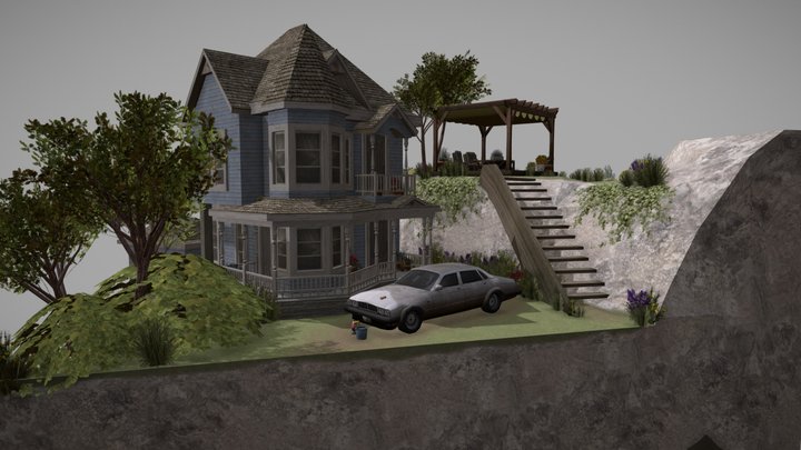 DAE Diorama - Grandma's House 3D Model