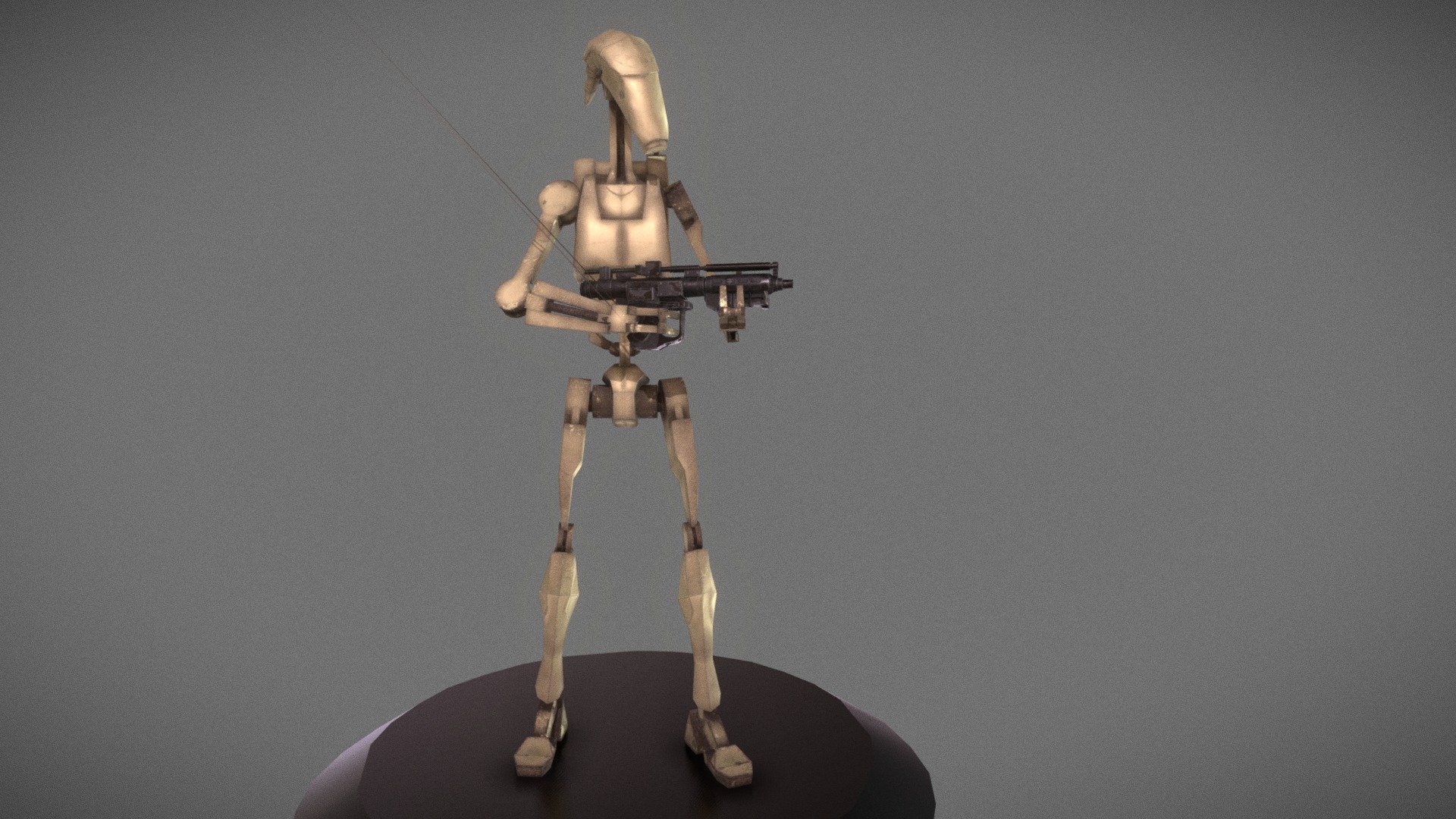 Star Wars - Battle Droid with STAP | 3D model