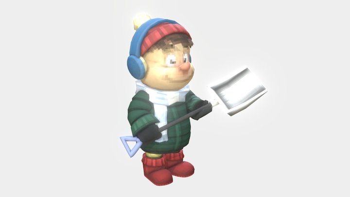 Snow Child 3D Model