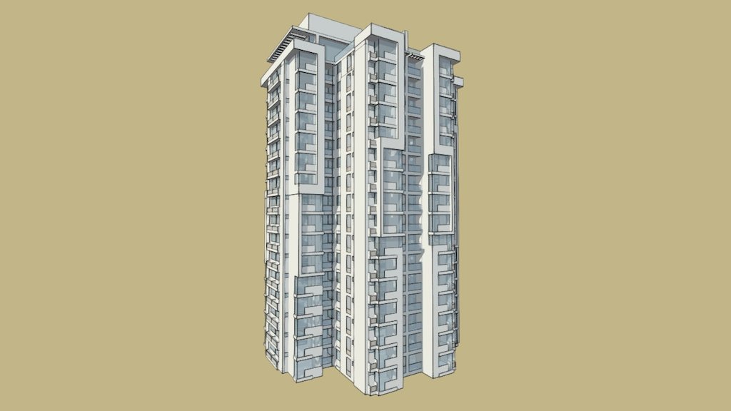 Torre A - Complejo Vía España - 3D model by hearq [ce006f1] - Sketchfab