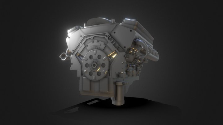 Internal combustion engine 3D Model