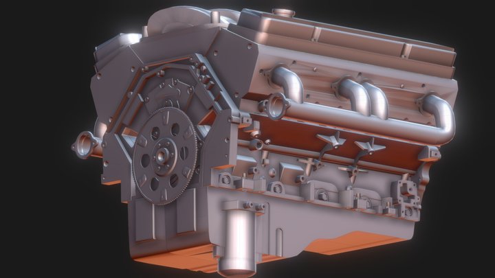Internal combustion engine 3D Model