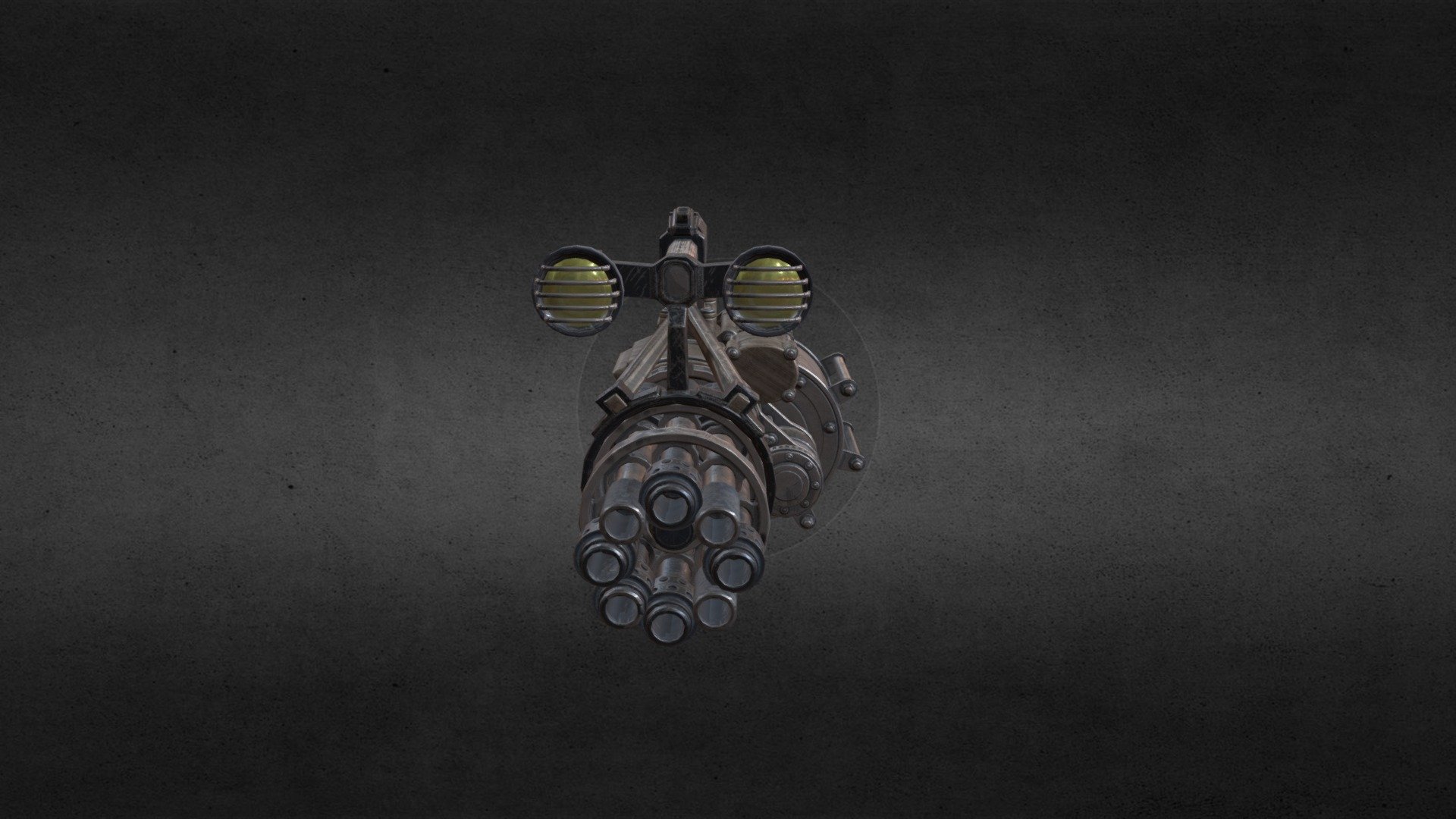 rotary barrel mini gun - 3D model by brandanmcdonald [ce0107b] - Sketchfab